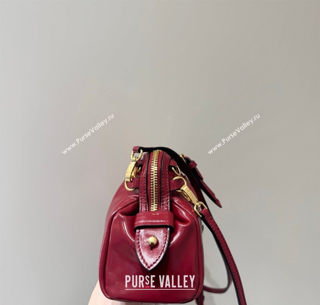 Miu Miu Caprice Leather Clutch Shoulder Bag Ruby Red 2025 5BF131 (YY-260120041)