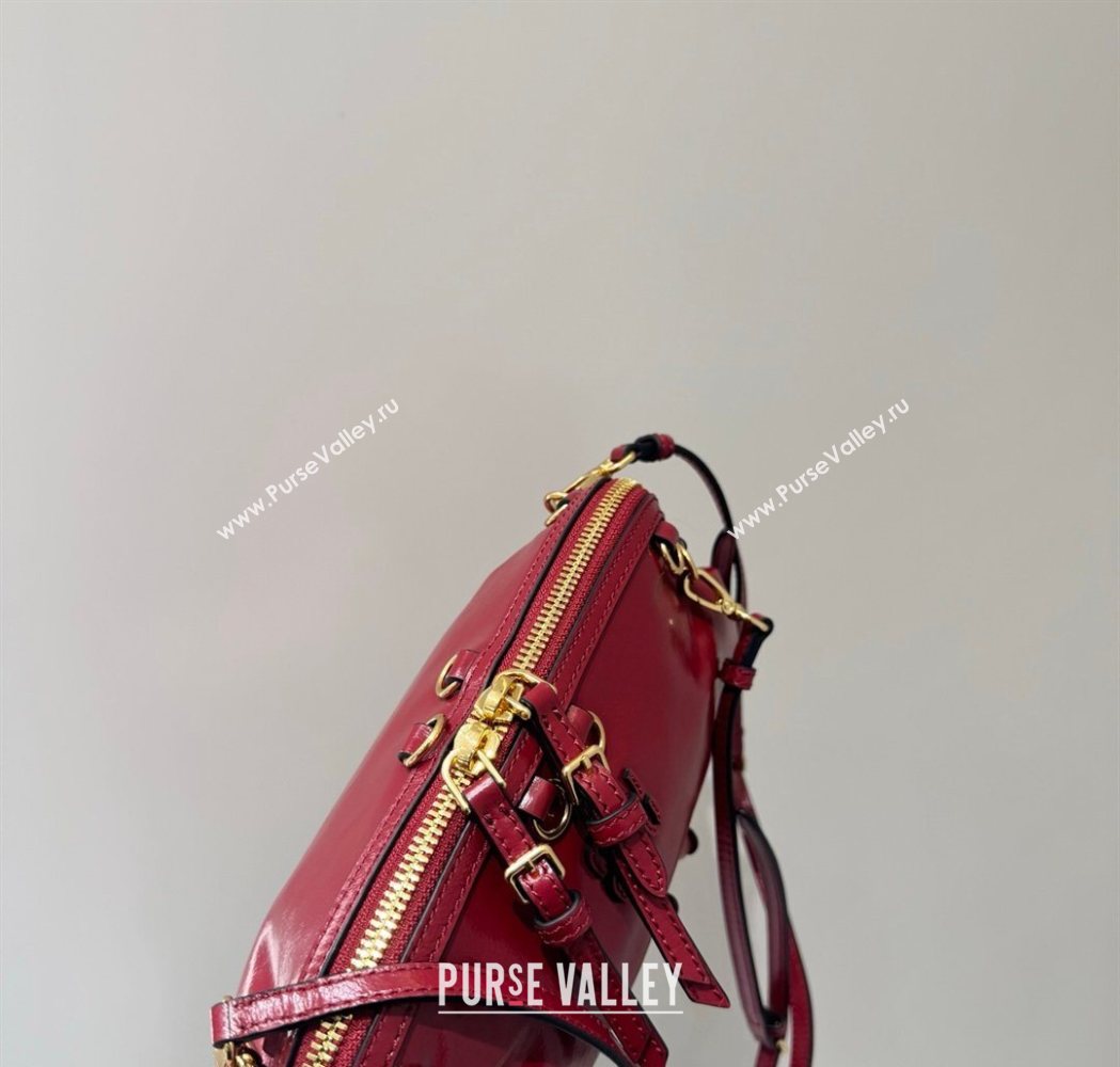 Miu Miu Caprice Leather Clutch Shoulder Bag Ruby Red 2025 5BF131 (YY-260120041)