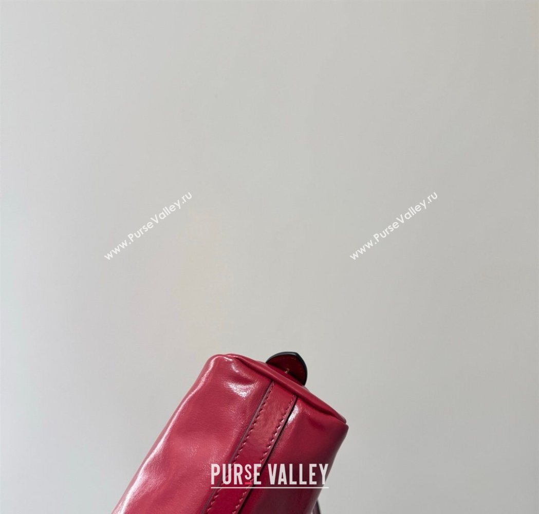 Miu Miu Caprice Leather Clutch Shoulder Bag Ruby Red 2025 5BF131 (YY-260120041)