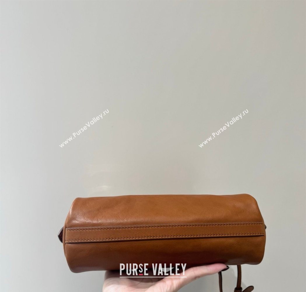 Miu Miu Caprice Leather Clutch Shoulder Bag Cognac Brown 2025 5BF131 (YY-260120039)