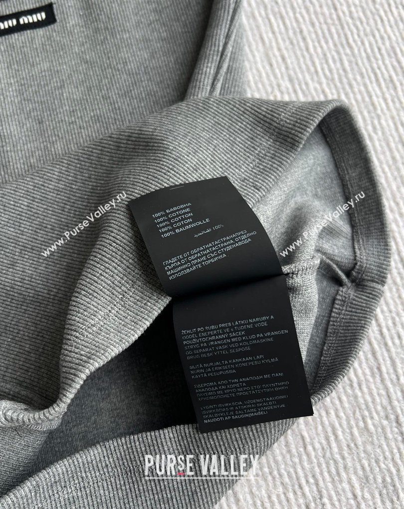 Miu Miu Knit Vest Dark Grey 2026 MM032315 (QI-260323042)