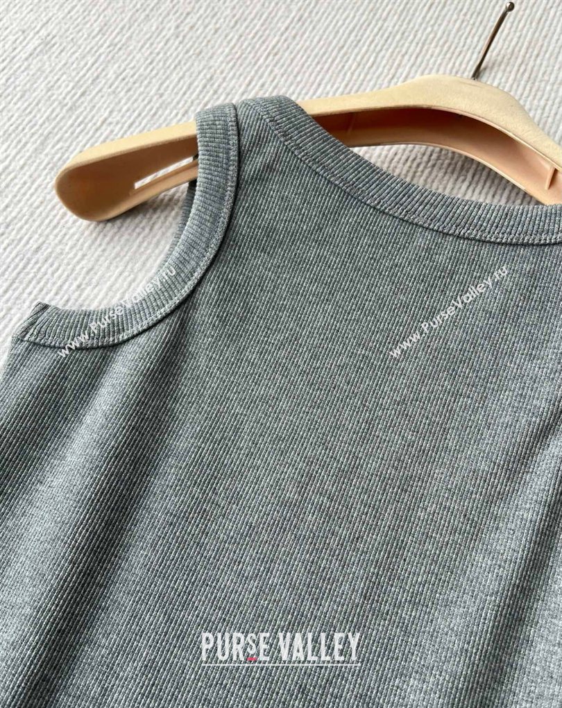 Miu Miu Knit Vest Dark Grey 2026 MM032315 (QI-260323042)