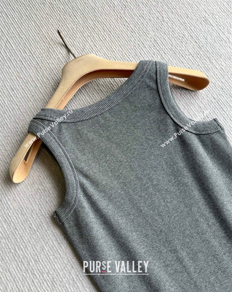 Miu Miu Knit Vest Dark Grey 2026 MM032315 (QI-260323042)