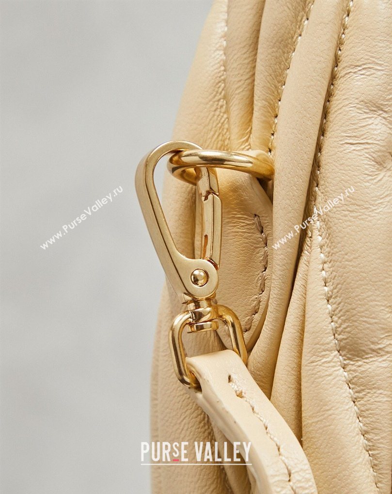 Miu Miu Wander Matelasse Nappa Leather Hobo Mini bag 5BC125 Calendula Yellow 2026 0407 (MHUI-260407036)