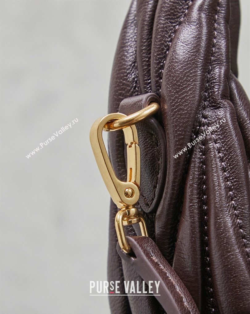Miu Miu Wander Matelasse Nappa Leather Hobo Mini bag 5BC125 Briar 2026 0407 (MHUI-260407041)