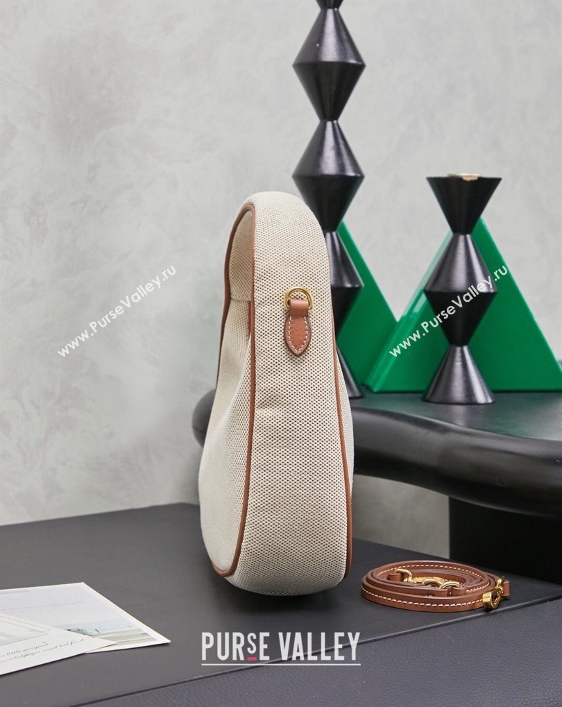 Miu Miu Wander Fabric Hobo Mini bag 5BC125 Apricot 2026 0407 (MHUI-260407044)