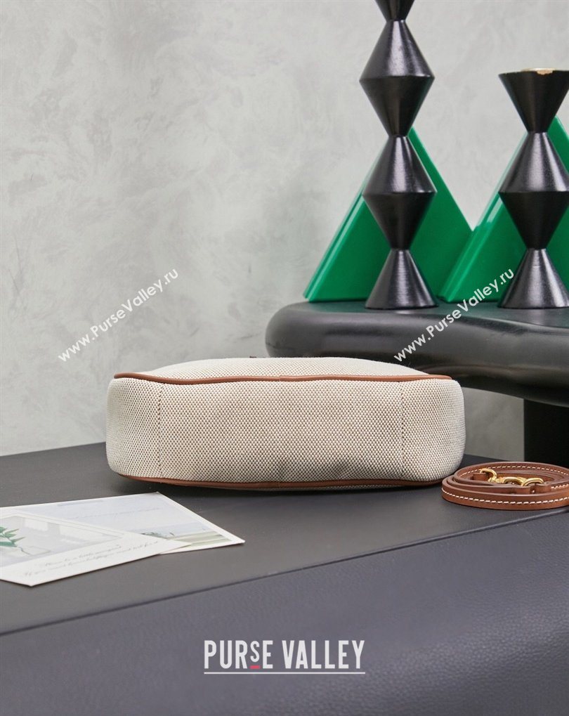 Miu Miu Wander Fabric Hobo Mini bag 5BC125 Apricot 2026 0407 (MHUI-260407044)