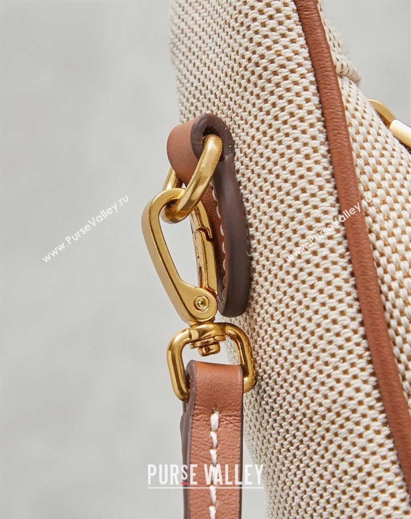 Miu Miu Wander Fabric Hobo Mini bag 5BC125 Apricot 2026 0407 (MHUI-260407044)