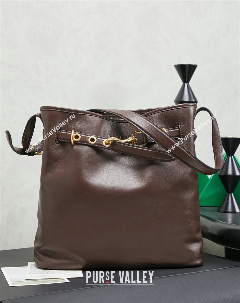 Miu Miu Aventure Nappa Leather Bucket Bag Briar 2026 5BE101 (MHUI-260407050)