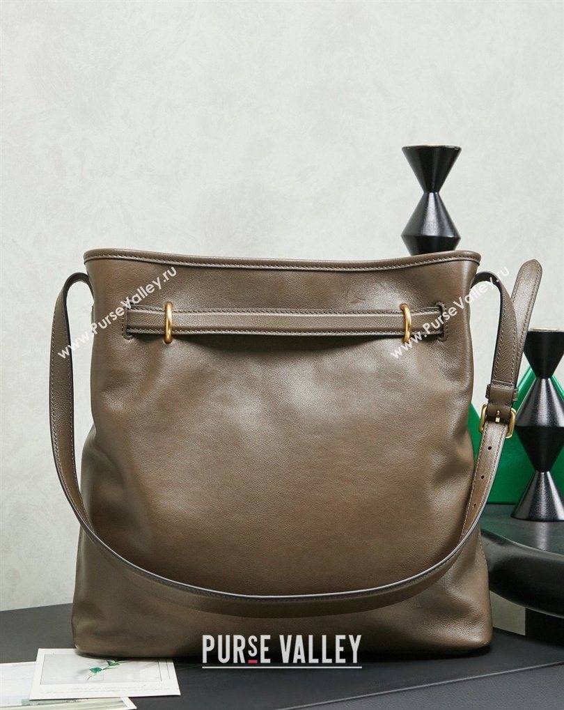 Miu Miu Aventure Nappa Leather Bucket Bag Tundra 2026 5BE101 (MHUI-260407051)