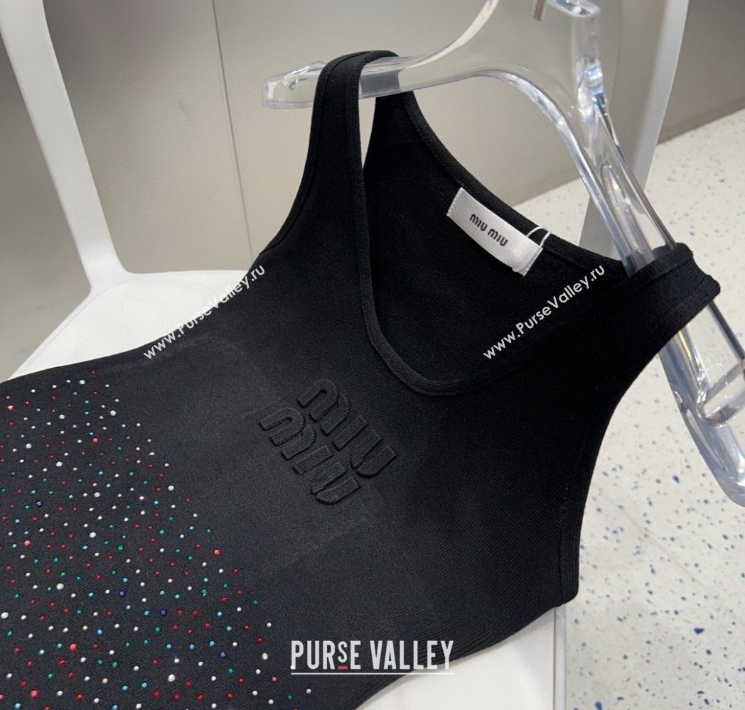 Miu Miu Vest with Strass Black 2025 0911 (XMN-250911089)