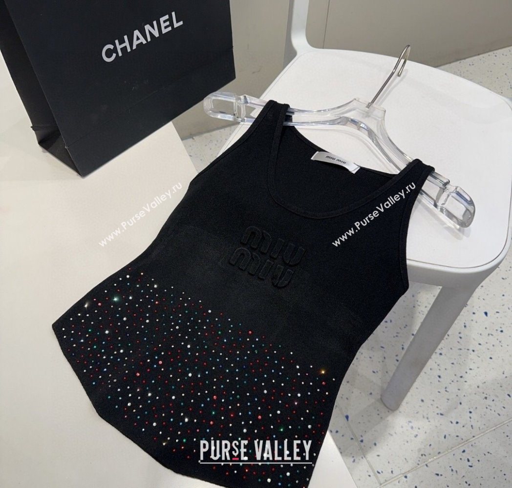 Miu Miu Vest with Strass Black 2025 0911 (XMN-250911089)