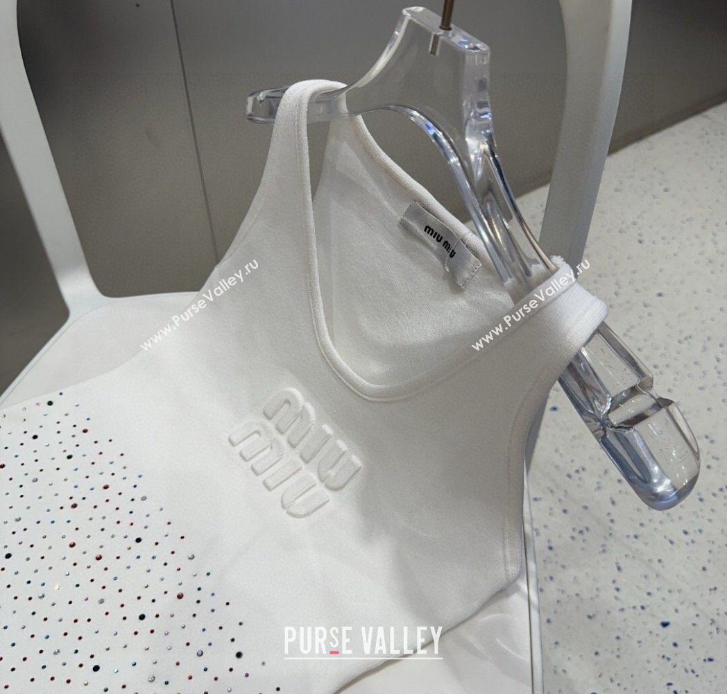 Miu Miu Vest with Strass White 2025 0911 (XMN-250911088)