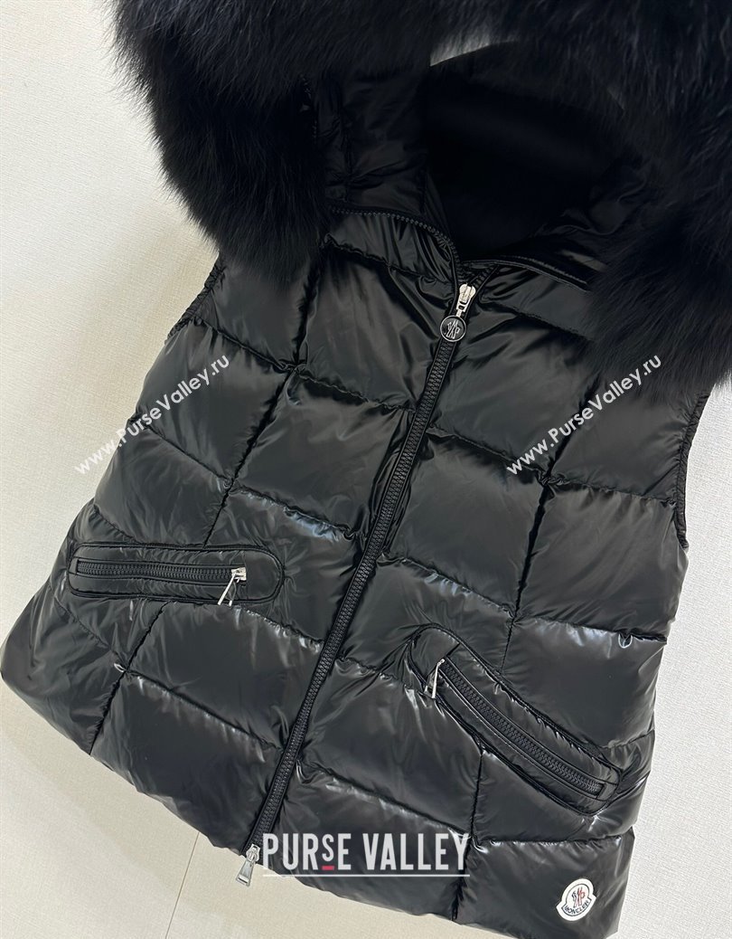 Moncler Down Jacket Vest Black 2024 1219 (QI-241219040)