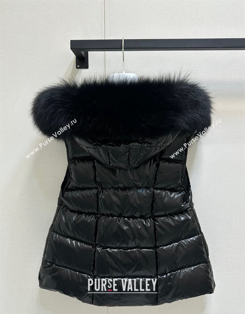 Moncler Down Jacket Vest Black 2024 1219 (QI-241219040)