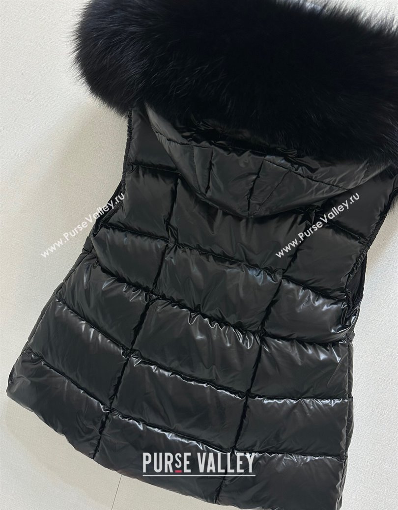 Moncler Down Jacket Vest Black 2024 1219 (QI-241219040)