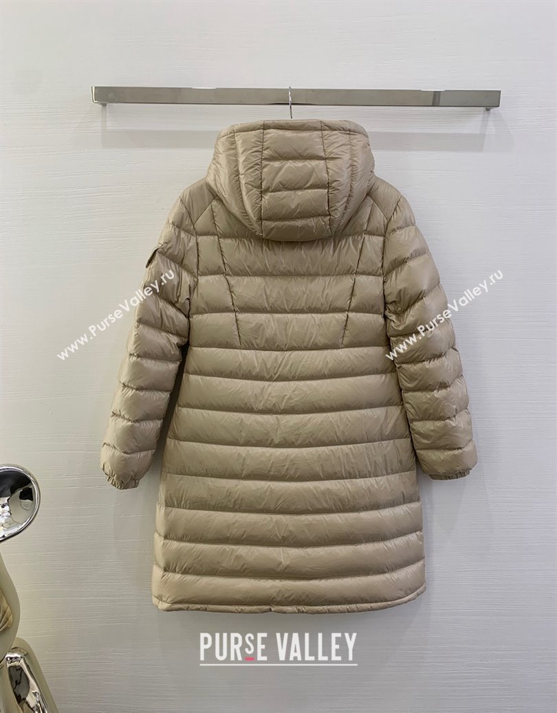 Moncler Amintore Long Down Jacket Beige 2024 (QI-241219045)