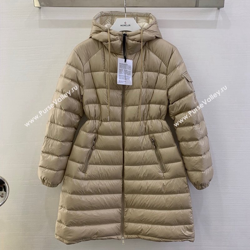 Moncler Amintore Long Down Jacket Beige 2024 (QI-241219045)