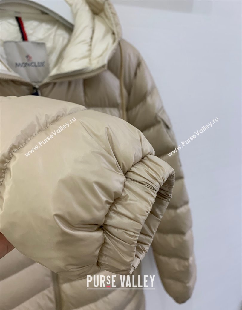 Moncler Amintore Long Down Jacket Beige 2024 (QI-241219045)