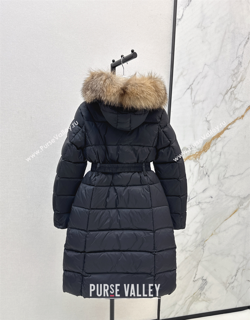 Moncler Long Down Jacket Black 2025 M091841 (QI-250918041)