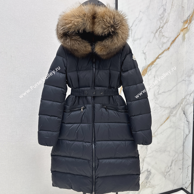 Moncler Long Down Jacket Black 2025 M091841 (QI-250918041)