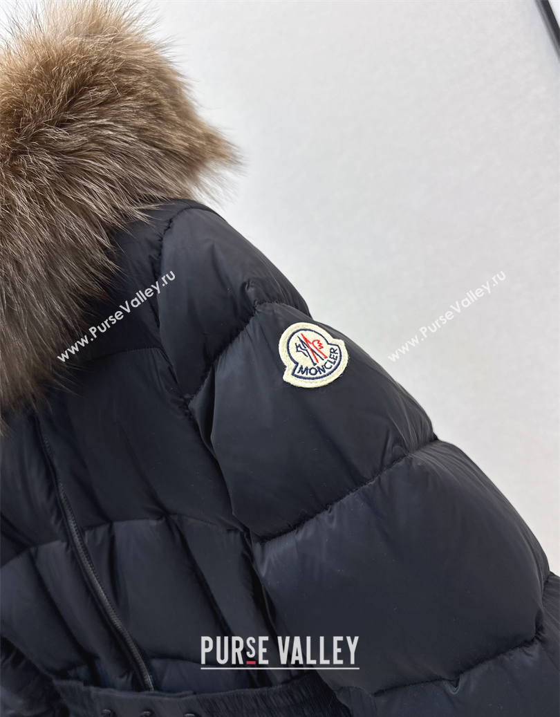 Moncler Long Down Jacket Black 2025 M091841 (QI-250918041)