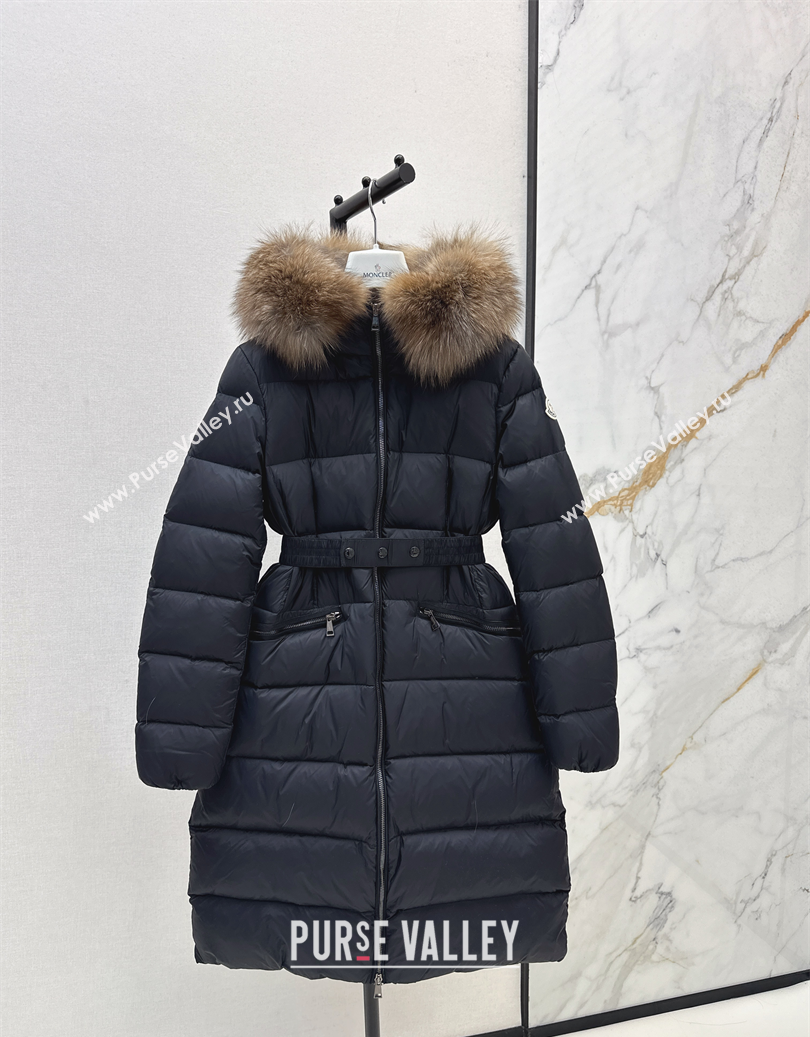 Moncler Long Down Jacket Black 2025 M091841 (QI-250918041)
