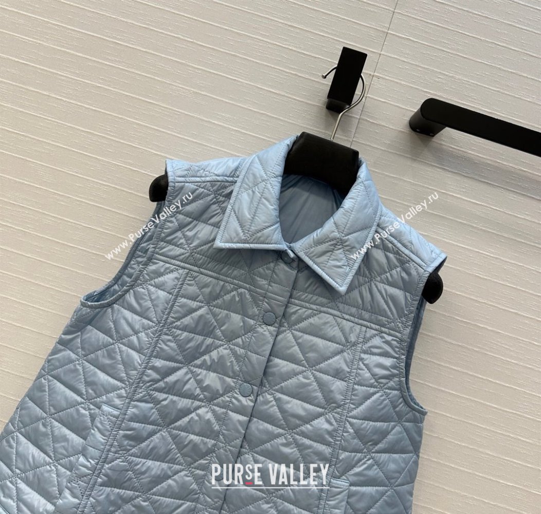 Moncler A-Shaped Down Vest Blue 2025 M091850 (QI-250918056)