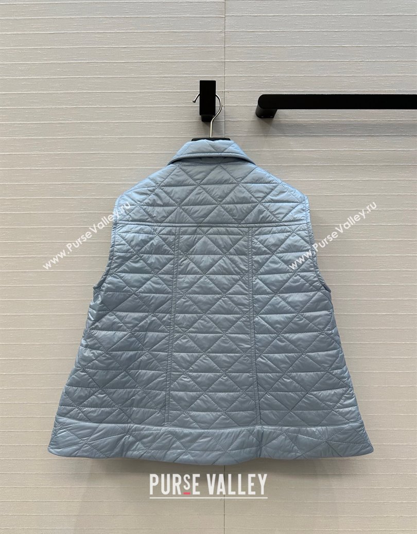 Moncler A-Shaped Down Vest Blue 2025 M091850 (QI-250918056)