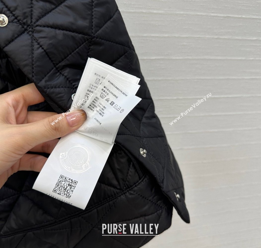 Moncler A-Shaped Down Vest Black 2025 M091850 (QI-250918057)