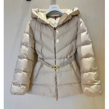 Moncler Belted Down Jacket Beige 2025 M091853 (QI-250918059)