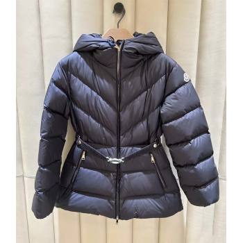 Moncler Belted Down Jacket Blue 2025 M091853 (QI-250918060)