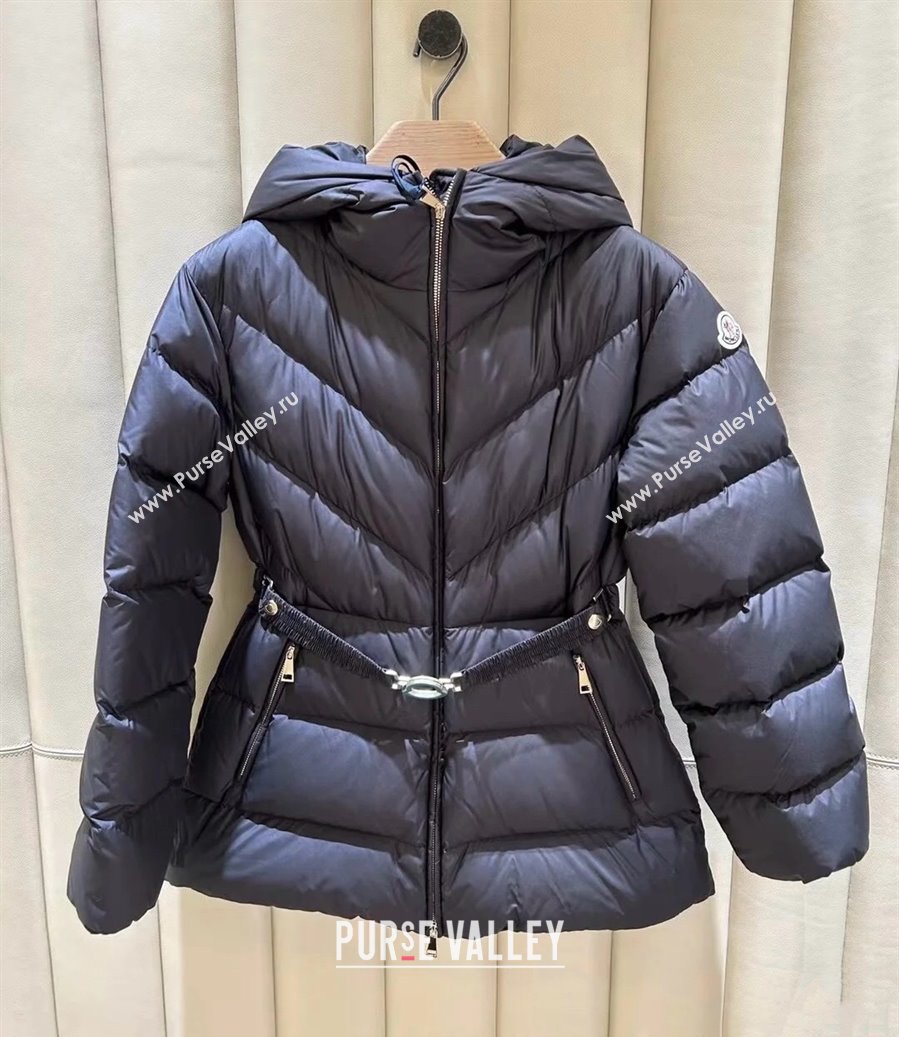 Moncler Belted Down Jacket Blue 2025 M091853 (QI-250918060)