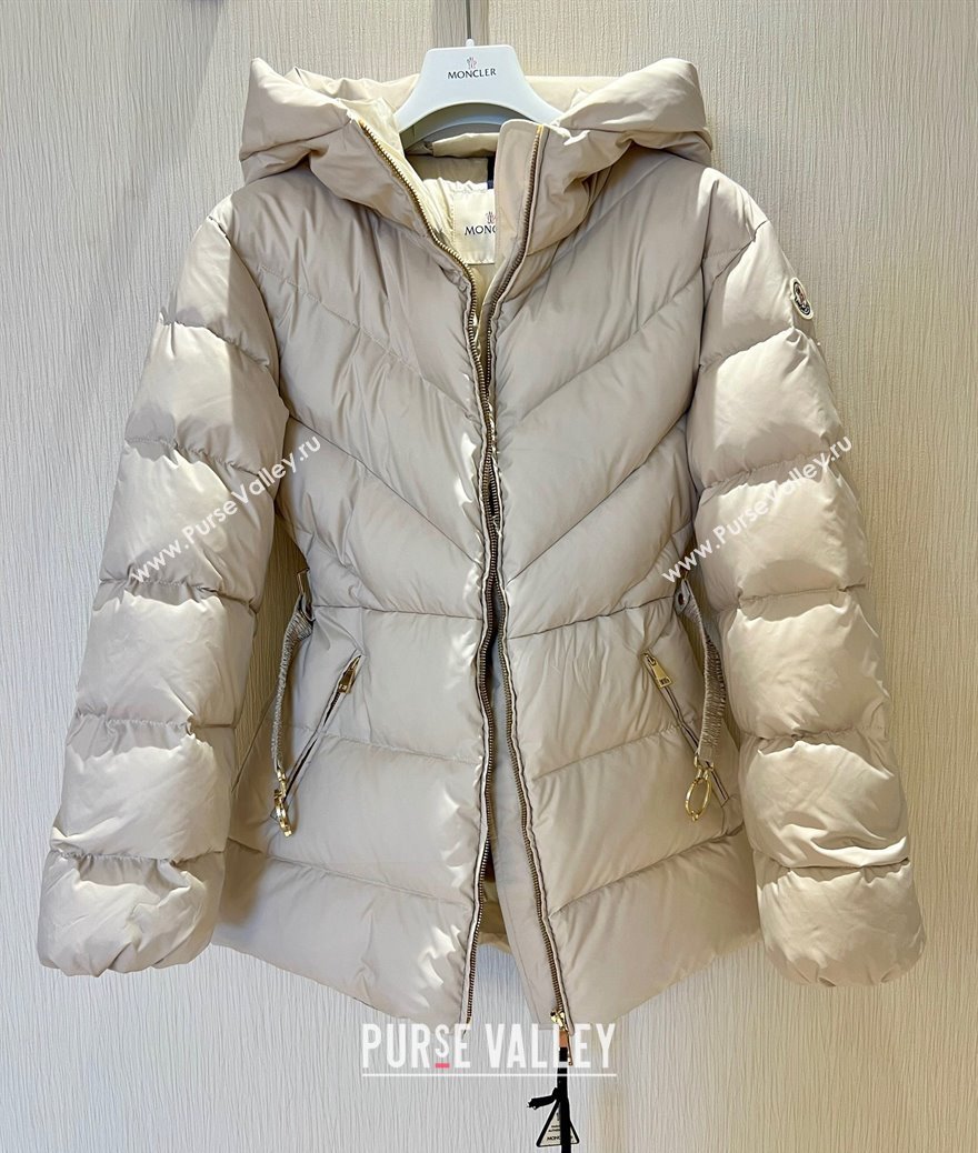 Moncler Belted Down Jacket Beige 2025 M091853 (QI-250918059)