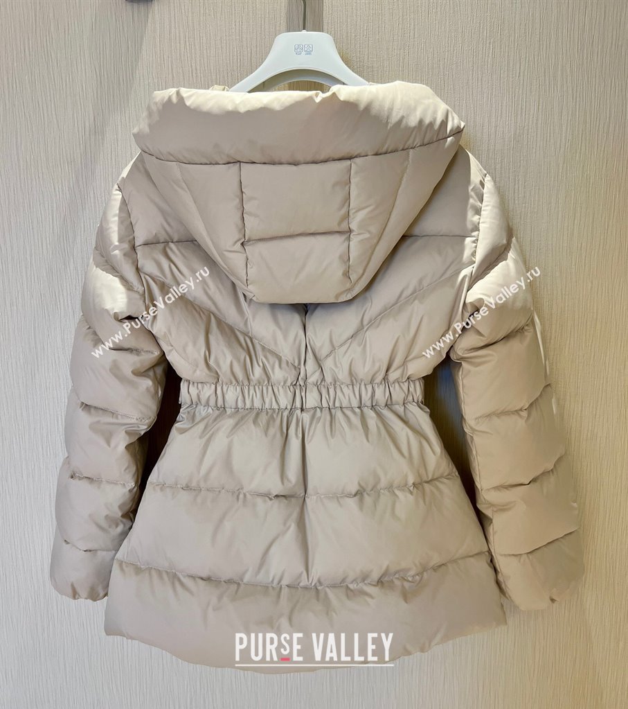 Moncler Belted Down Jacket Beige 2025 M091853 (QI-250918059)