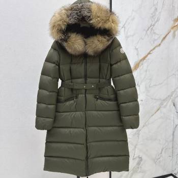 Moncler Long Down Jacket Green 2025 M091841 (QI-250918043)