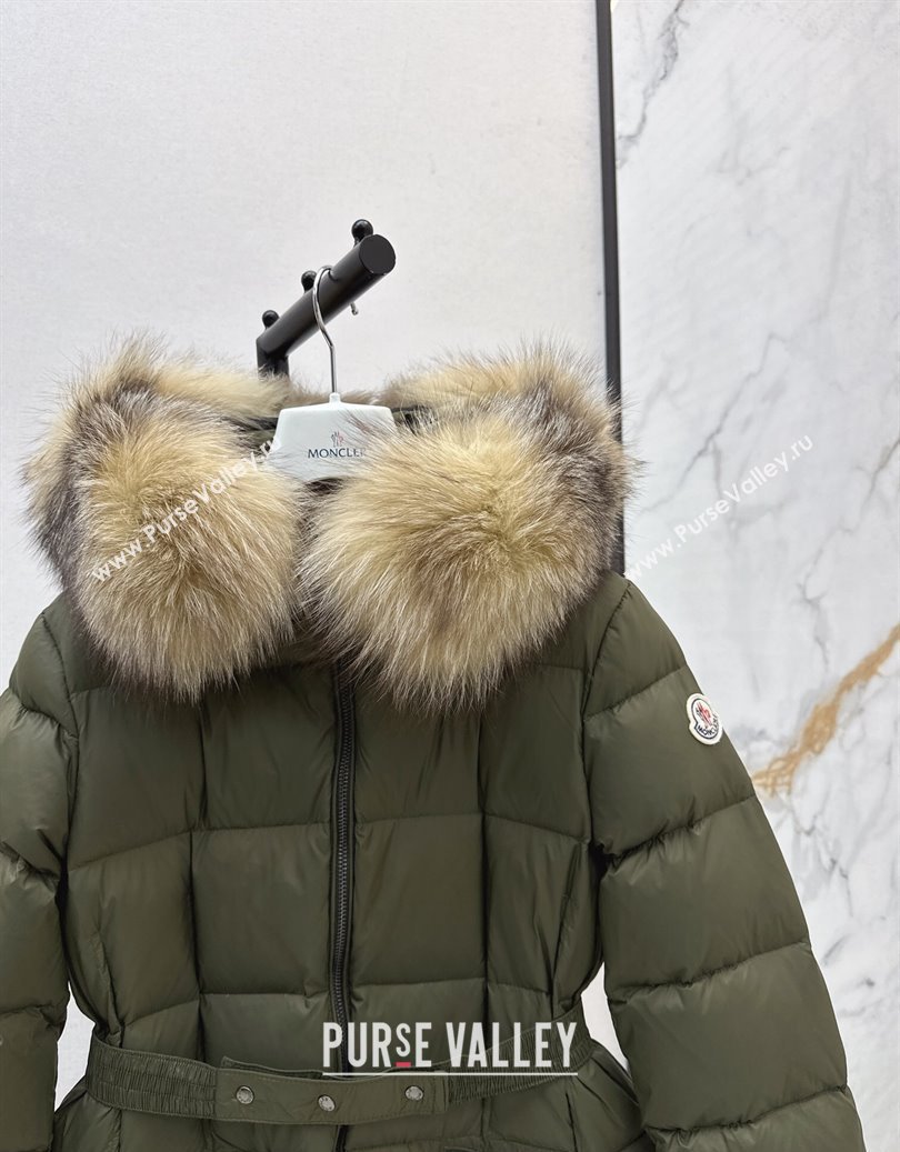 Moncler Long Down Jacket Green 2025 M091841 (QI-250918043)