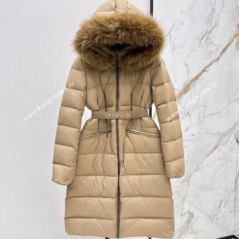 Moncler Long Down Jacket Beige 2025 M091841 (QI-250918044)
