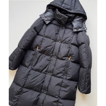 Moncler Quilted Long Down Jacket Black 2025 M091843 (QI-250918046)