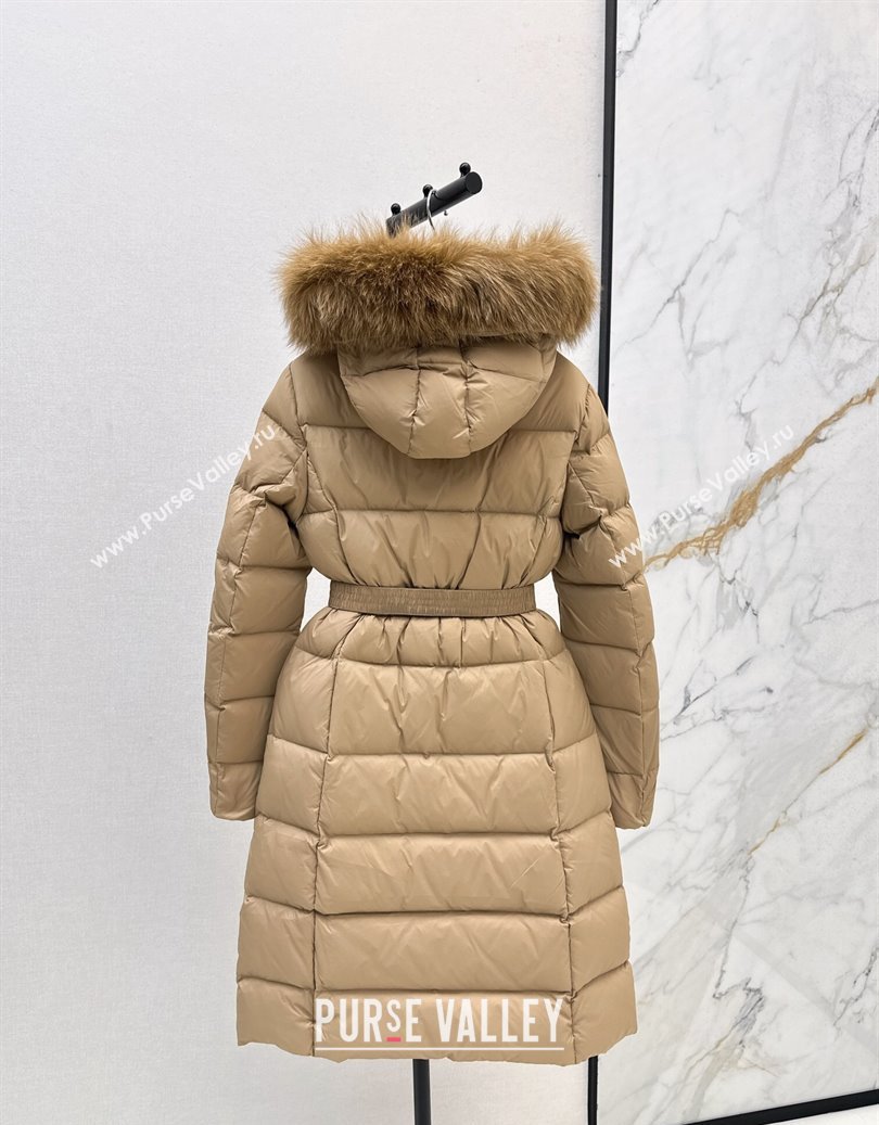 Moncler Long Down Jacket Beige 2025 M091841 (QI-250918044)