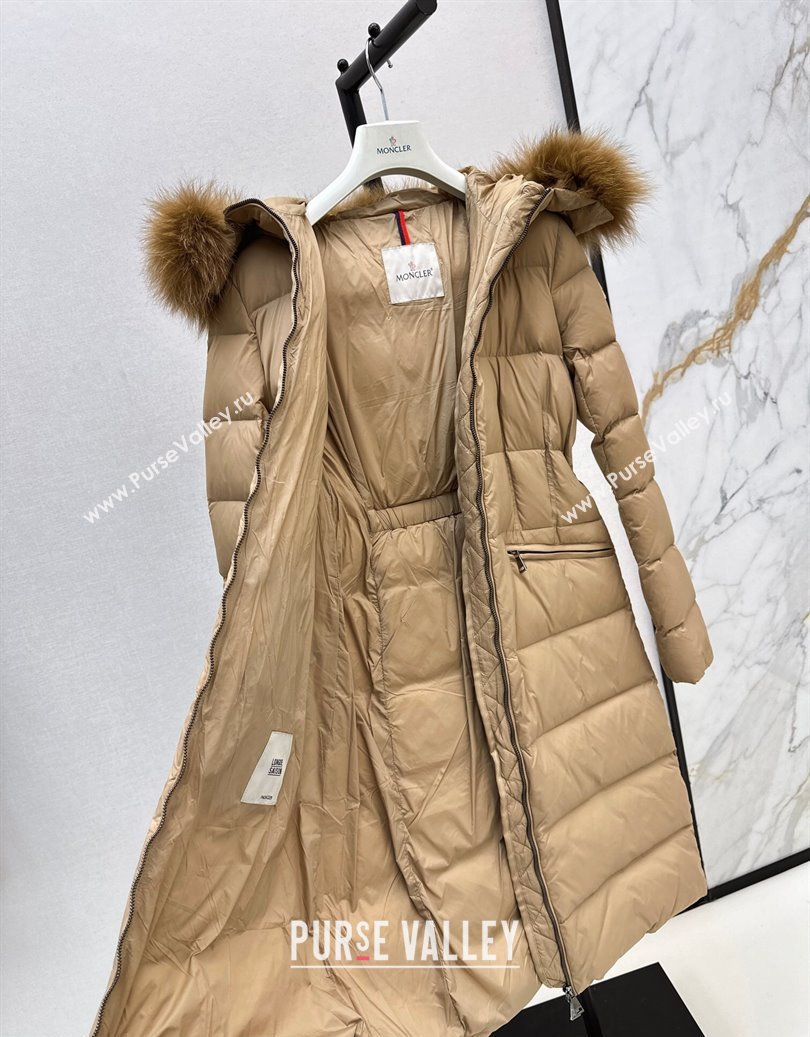 Moncler Long Down Jacket Beige 2025 M091841 (QI-250918044)