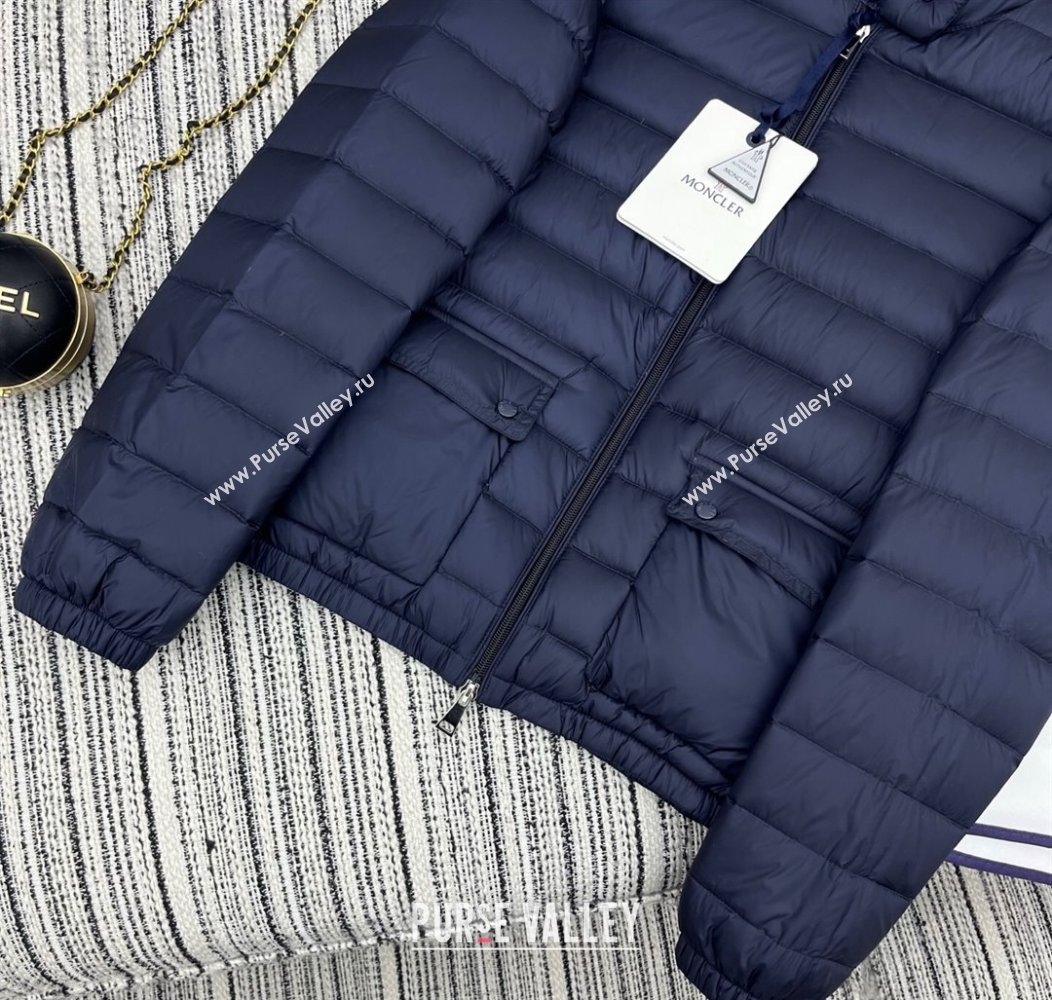 Moncler Short Down Jacket Blue 2025 M091860 (QI-250918071)