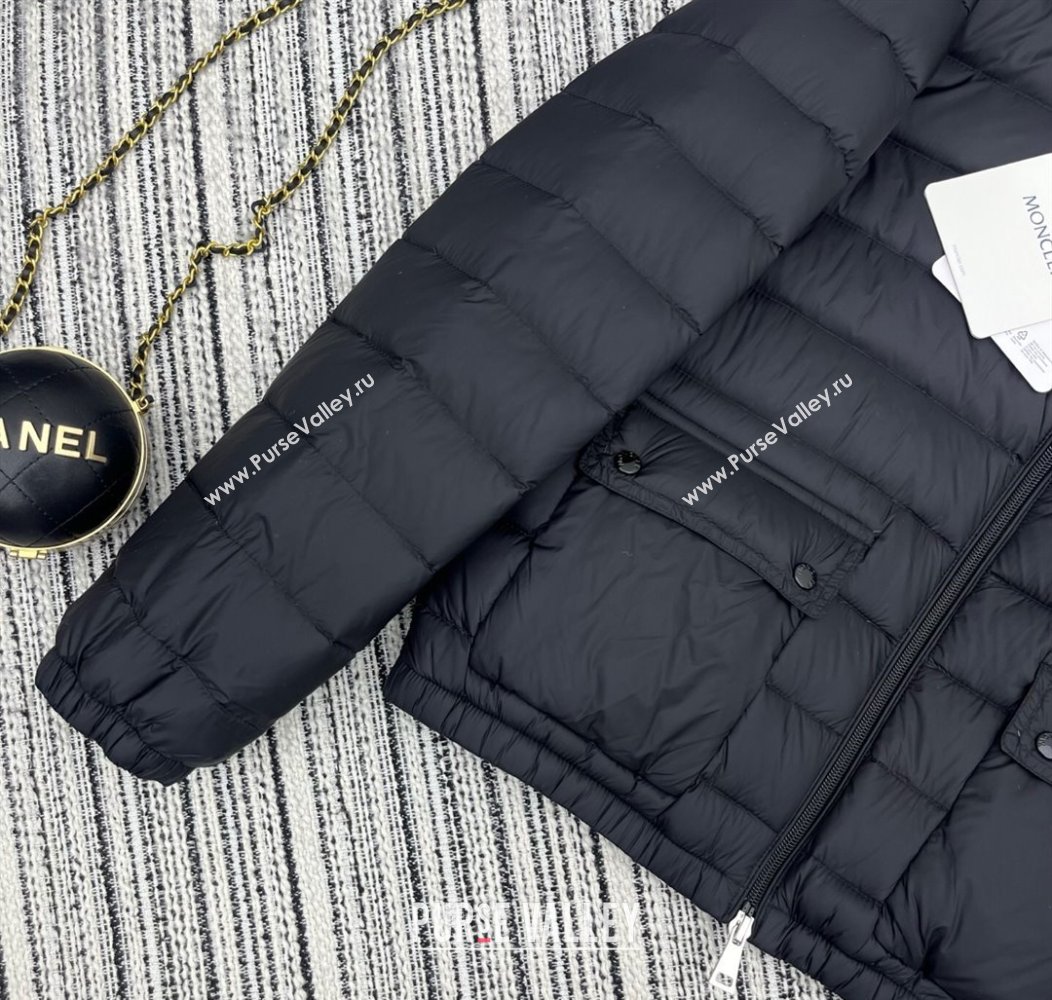 Moncler Short Down Jacket Black 2025 M091860 (QI-250918074)