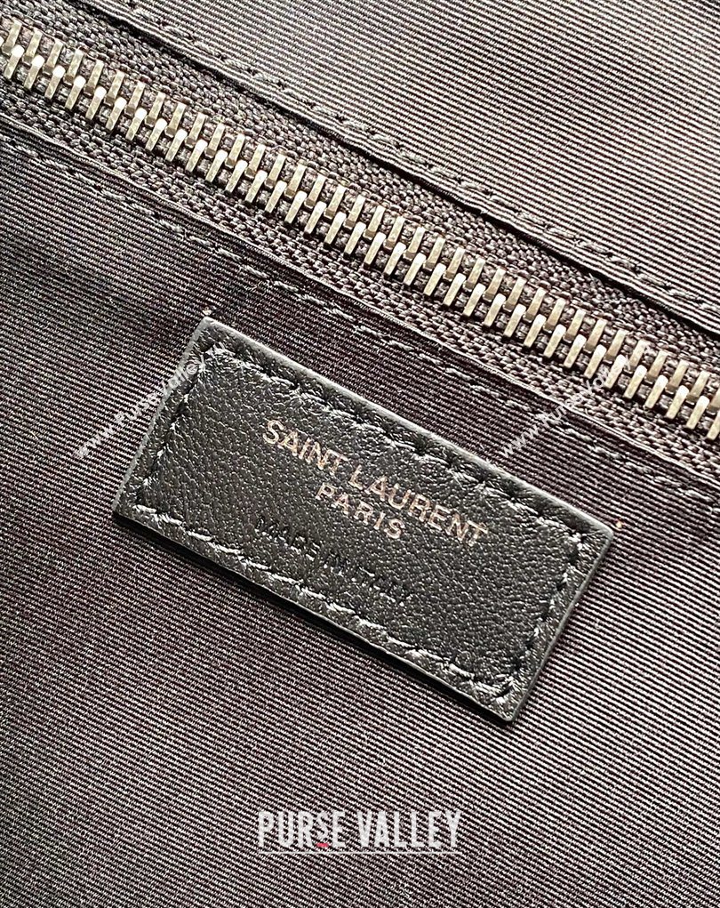 Saint Laurent NIKI shopping bag in vintage leather Black/Silver 2026 871151 (MHUI-260403084)