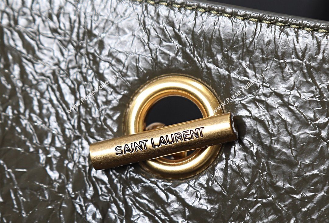 Saint Laurent NIKI shopping bag in vintage leather Green 2026 871151 (MHUI-260403086)