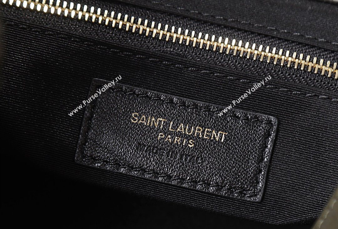 Saint Laurent NIKI small shopping bag in vintage leather Green 2026 872680 (MHUI-260403078)