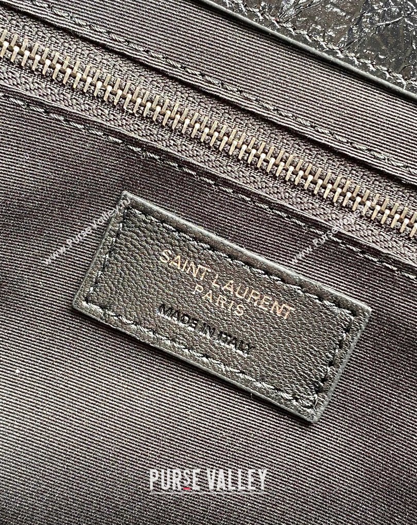 Saint Laurent NIKI small shopping bag in vintage leather Black/Silver 2026 872680 (MHUI-260403080)