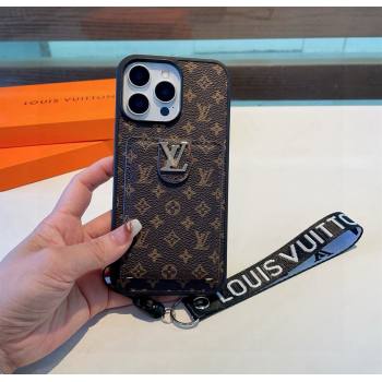 Louis Vuitton iPhone Holder with Pouch and Black Strap 2026 LV010604 (XMN-260106007)