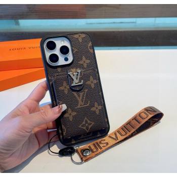 Louis Vuitton iPhone Holder with Pouch and Brown Strap 2026 LV010604 (XMN-260106008)
