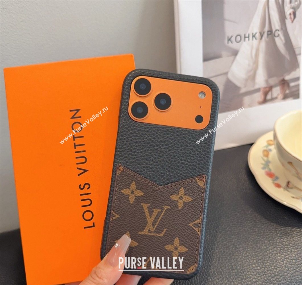Louis Vuitton Monogram iPhone Holder Brown 2026 0318 (SHI-260318074)